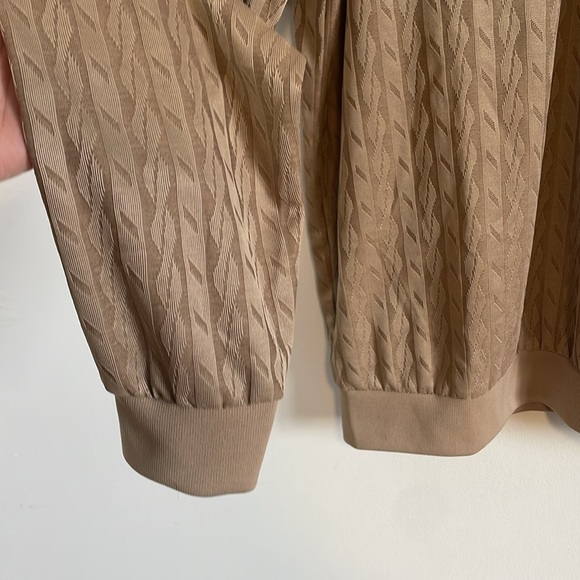 VTG Retro Shirt Haband Collared Large Tan Long Pattern 90s Stag Hill Button - Picture 5 of 15